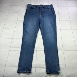 Happy x Nature Jeans Womens 32 Blue Ultra High Rise Skinny Medium Wash Casual